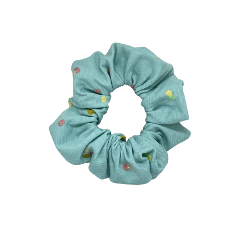 Blauwe ijsjes scrunchie