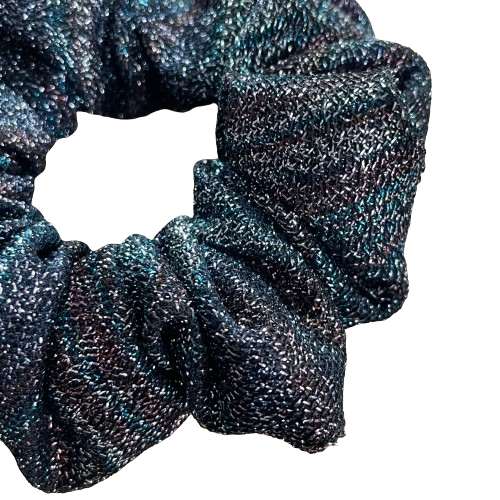 Gekleurde glitter scrunchie