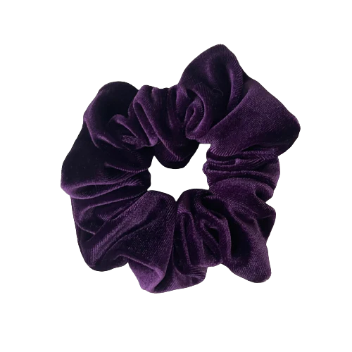 50x paarse velvet scrunchie