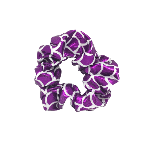 Paarse zeemeermin scrunchie
