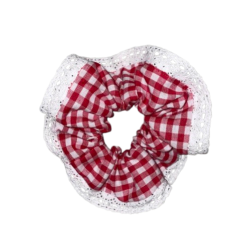 Rode lacy scrunchie