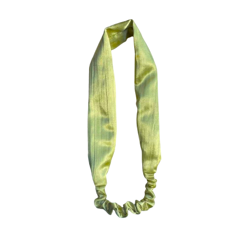 Groene glans haarband