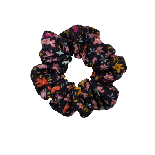 Roze bloemen scrunchie