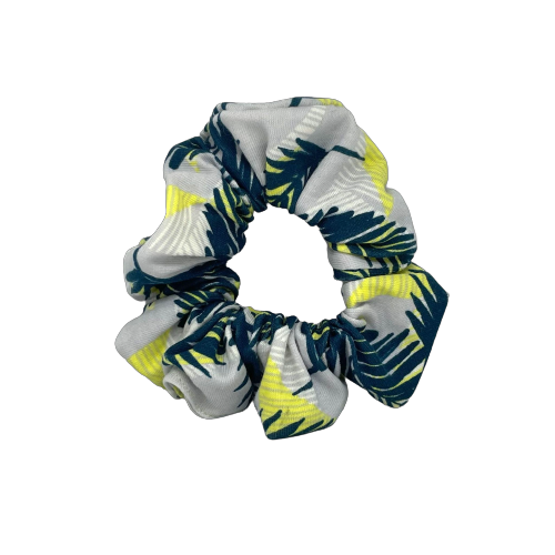 Groene palmbladen scrunchie