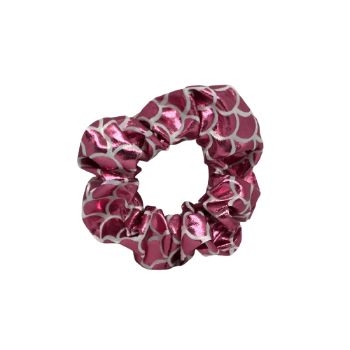 Lichtroze zeemeermin scrunchie
