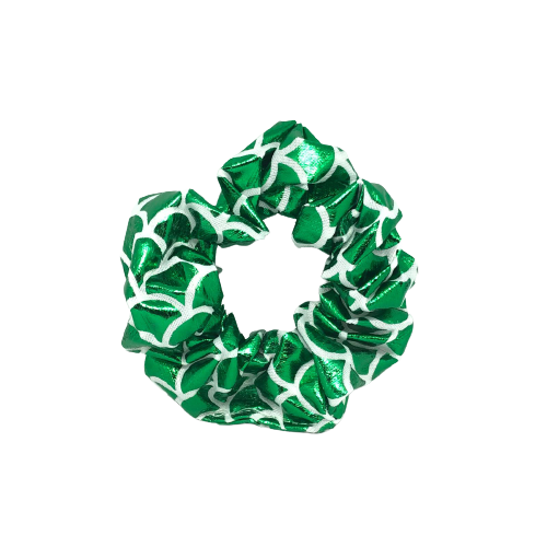 Groene zeemeermin scrunchie