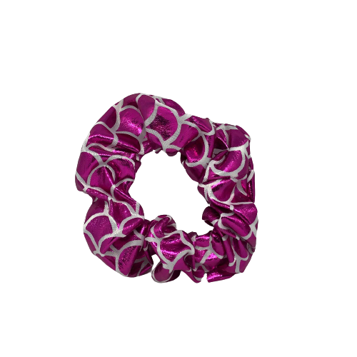 Roze zeemeermin scrunchie