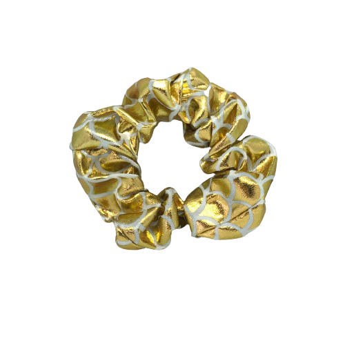 Lichtgouden zeemeermin scrunchie