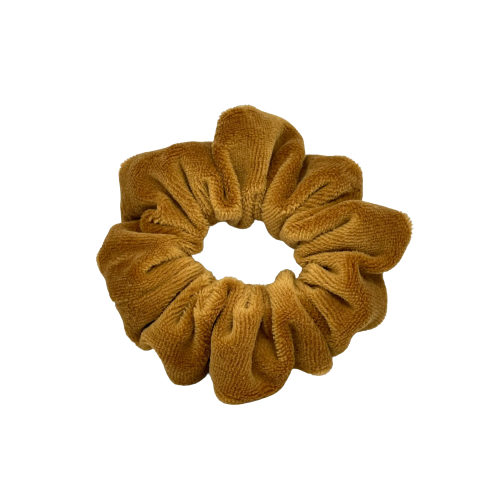 Bruine zachte scrunchie