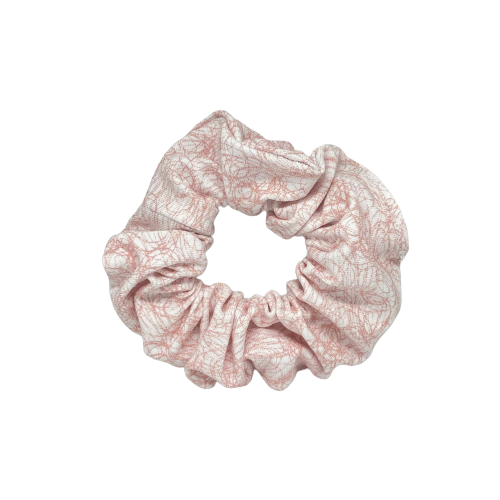 Roze cirkels scrunchie