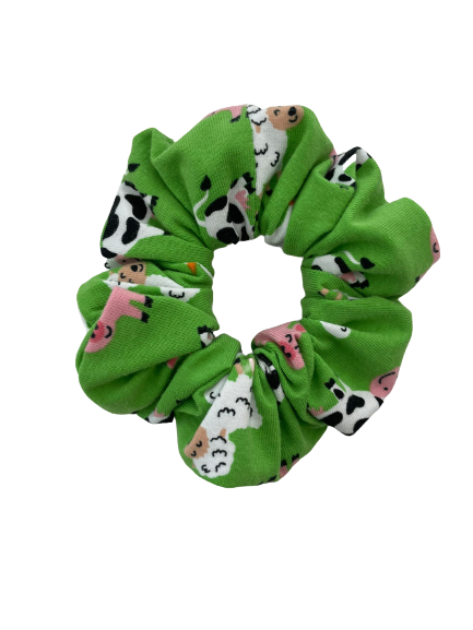 Groene boeren scrunchie